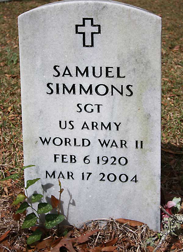 SAMUEL SIMMONS Gravestone Photo
