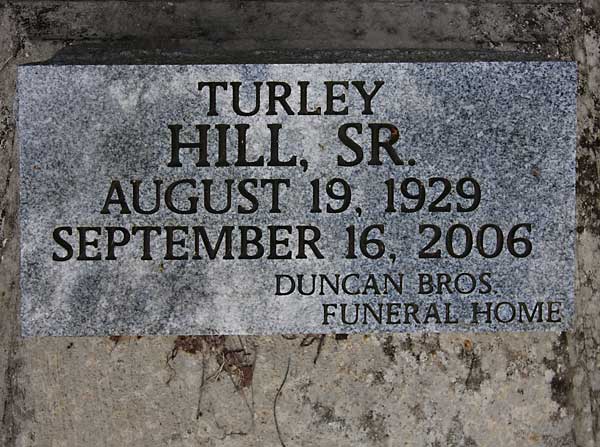 TURLEY HILL Gravestone Photo