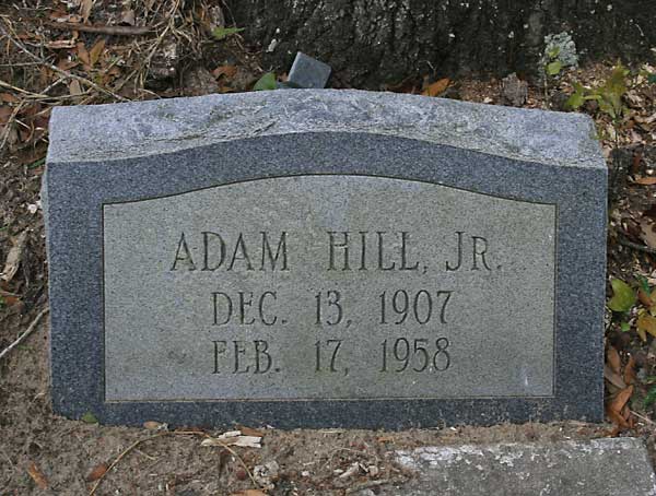 ADAM HILL Gravestone Photo