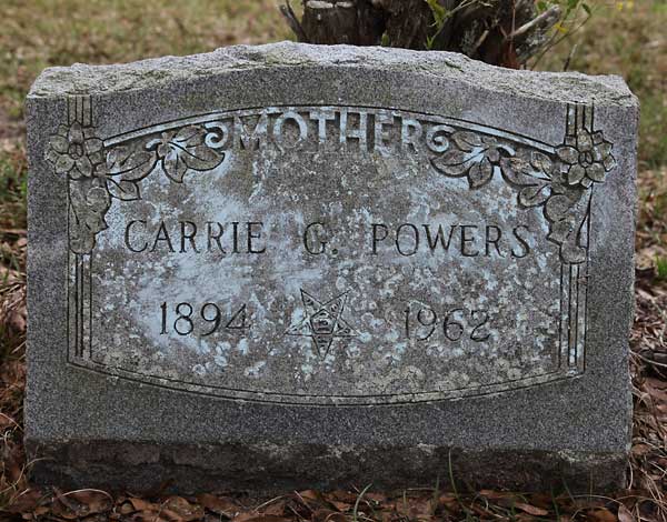 Carrie G. Powers Gravestone Photo