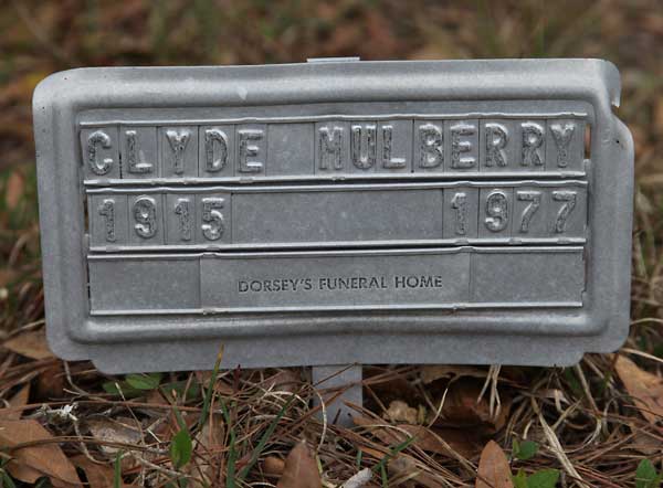 CLYDE MULBERRY Gravestone Photo
