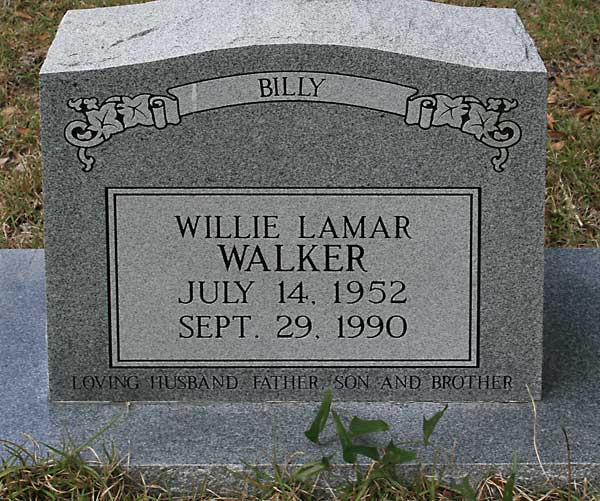 WILLIE LAMAR WALKER Gravestone Photo