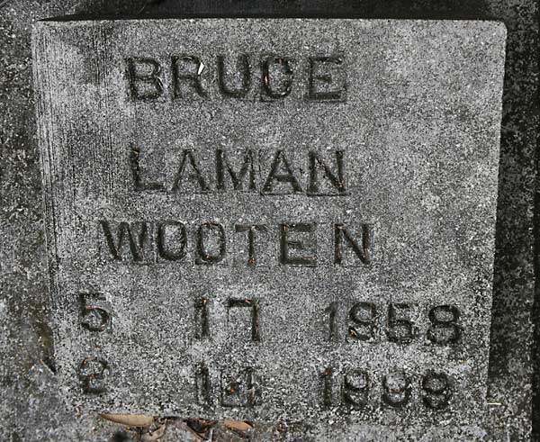 BRUCE LAMAN WOOTEN Gravestone Photo