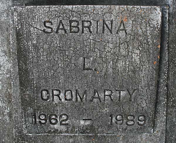 Sabrina L. Cromarty Gravestone Photo