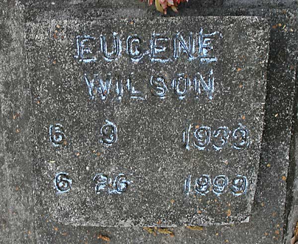 EUGENE WILSON Gravestone Photo