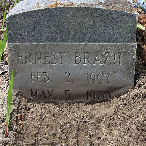 ERNEST BRAZIL Gravestone Photo