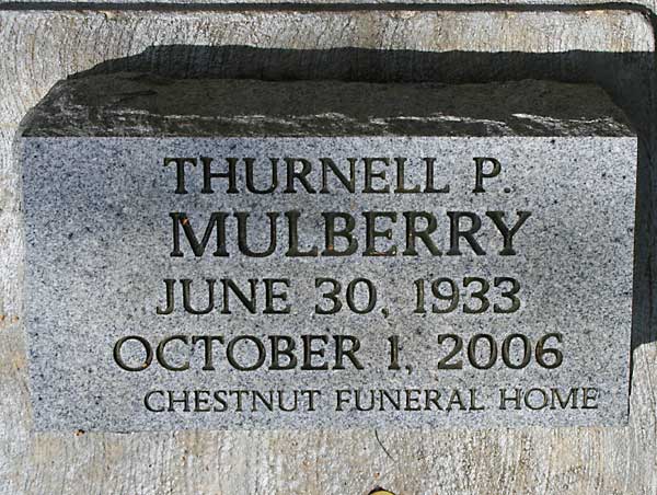 THURNELL P. MULBERRY Gravestone Photo