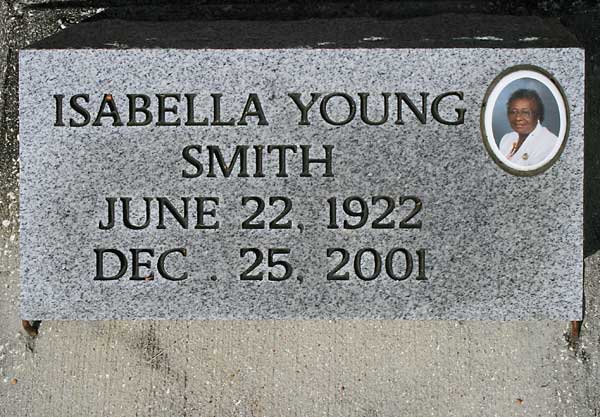 ISABELLA YOUNG SMITH Gravestone Photo