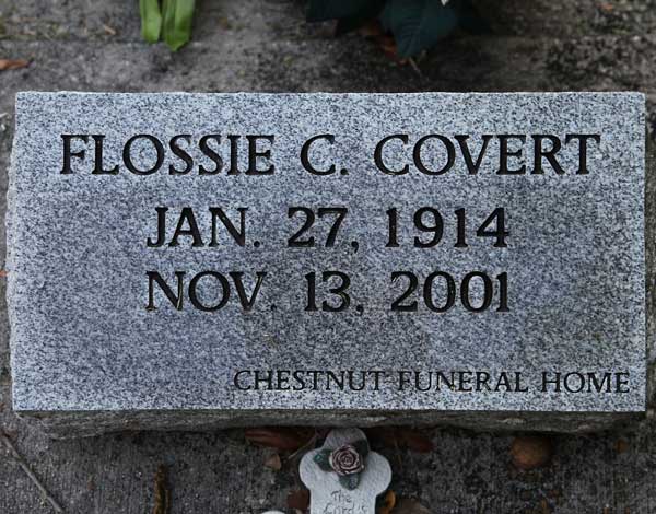 Flossie C. Covert Gravestone Photo