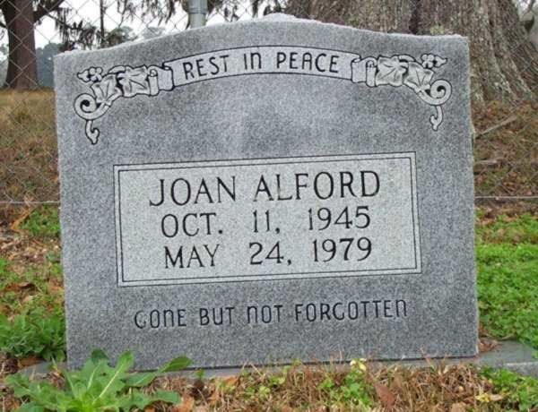 Joan Alford Gravestone Photo