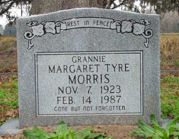 Margaret Tyre (Grannie) Morris Gravestone Photo