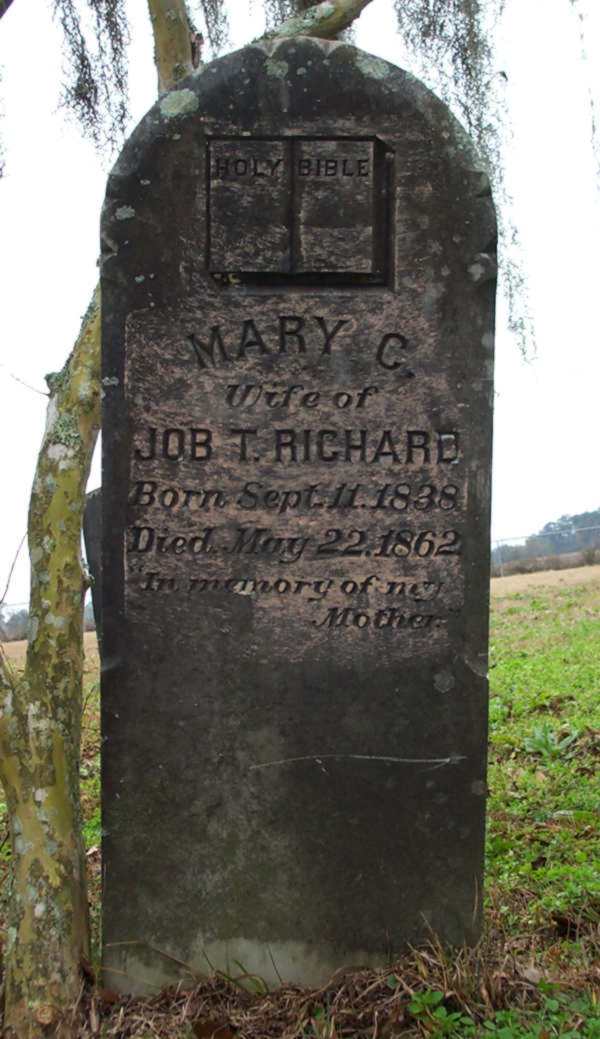 Mary C. Richard Gravestone Photo