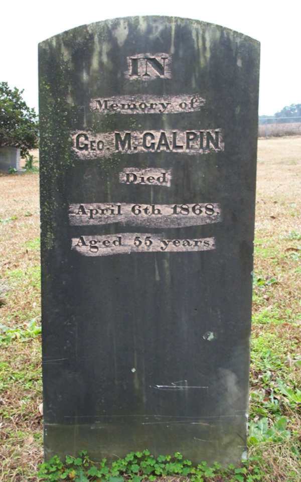 Geo M. Galpin Gravestone Photo