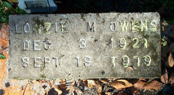 Lonzie M. Owens Gravestone Photo
