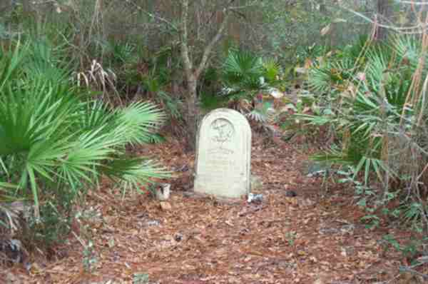  Wide View of previous stone Gravestone Photo