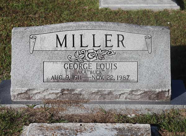 George Louis Miller Gravestone Photo