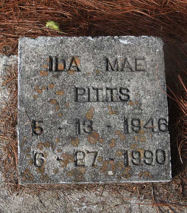 Ida Mae Pitts Gravestone Photo
