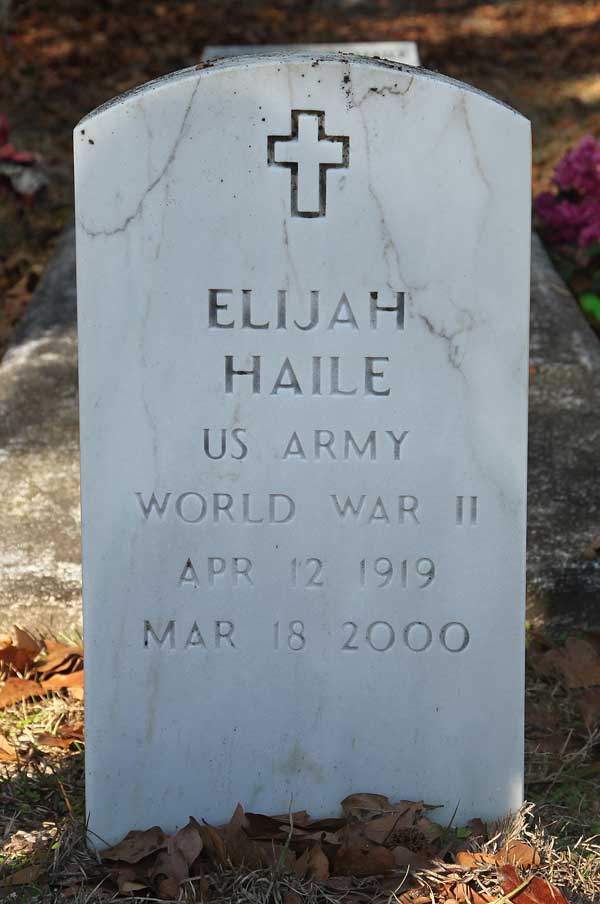 Elijah Haile Gravestone Photo