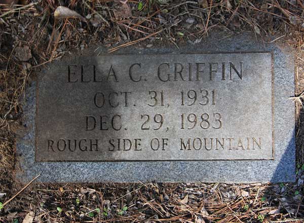 Ella C. Griffin Gravestone Photo