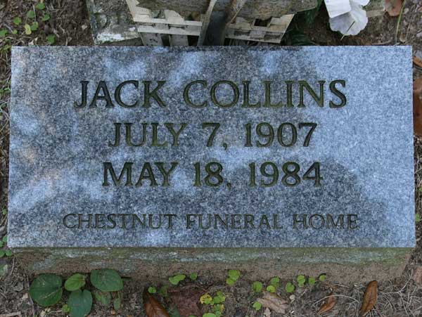 Jack Collins Gravestone Photo