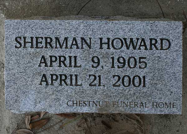 Sherman Howard Gravestone Photo
