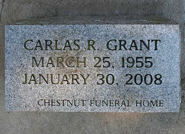 Carlas R. Grant Gravestone Photo