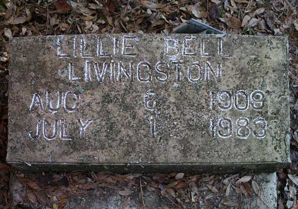 Lillie Bell Livingston Gravestone Photo