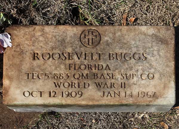 Roosevelt Buggs Gravestone Photo