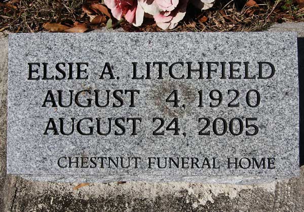 Elsie A. Litchfield Gravestone Photo