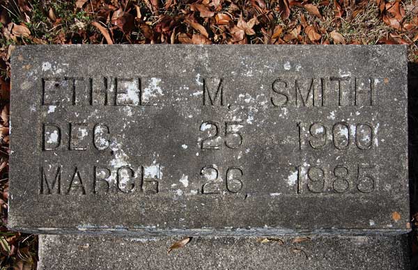 Ethel M. Smith Gravestone Photo