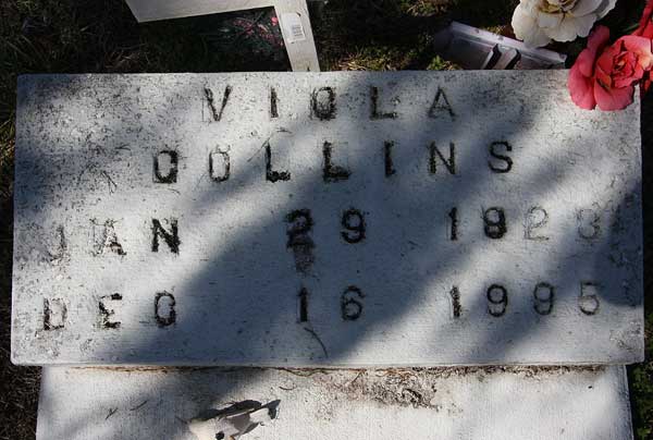 Viola Collins Gravestone Photo