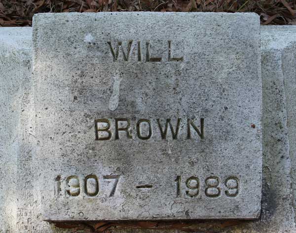 Will Brown Gravestone Photo