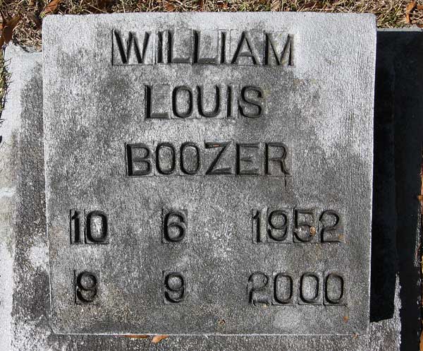 William Louis Boozer Gravestone Photo