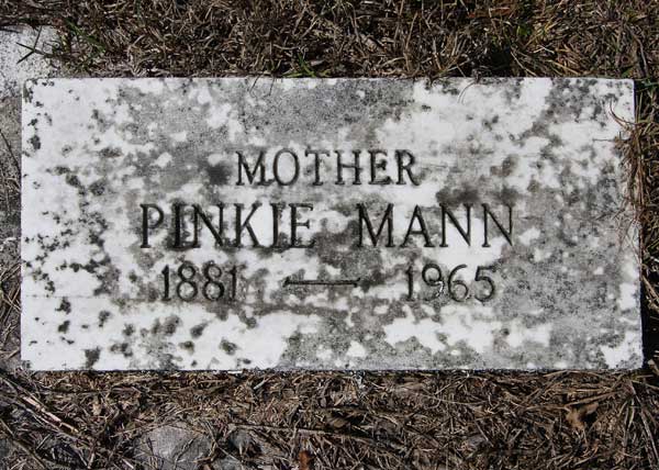 Pinkie Mann Gravestone Photo
