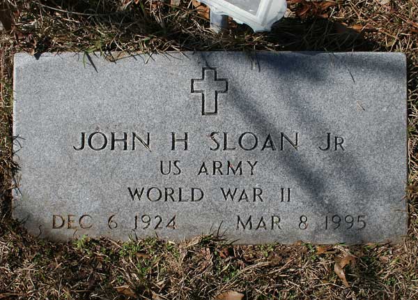 John H. Sloan Gravestone Photo