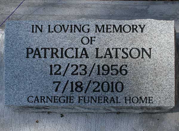 Patricia Latson Gravestone Photo