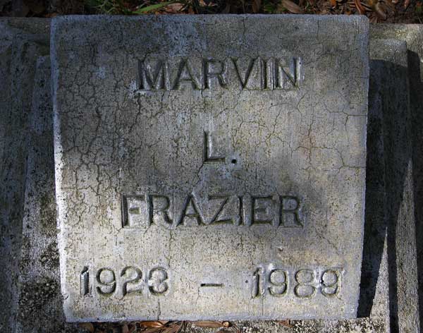 Marvin L. Frazier Gravestone Photo