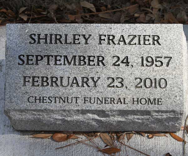 Shirley Frazier Gravestone Photo