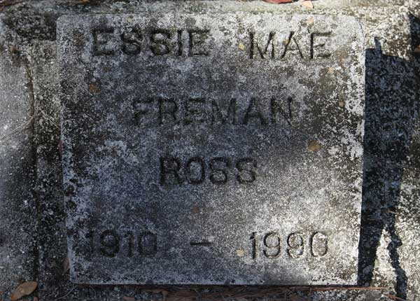 Essie Mae Freman Ross Gravestone Photo