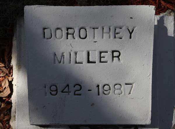 Dorothey Miller Gravestone Photo