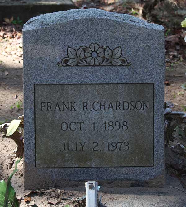 Frank Richardson Gravestone Photo