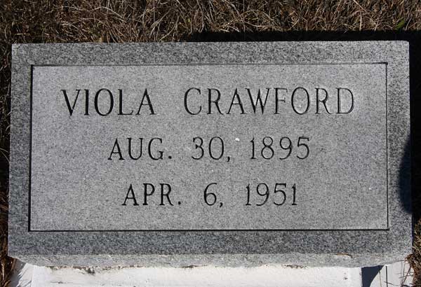 Viola Crawford Gravestone Photo
