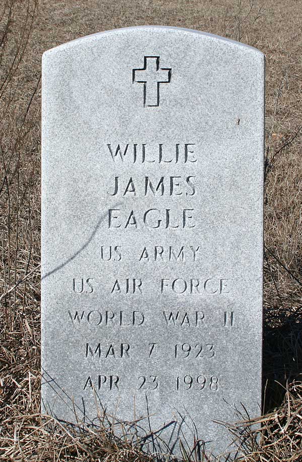 Willie James Eagle Gravestone Photo