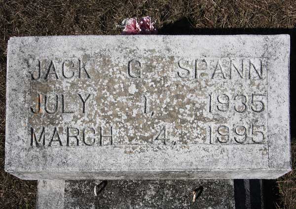 Jack G. Spann Gravestone Photo