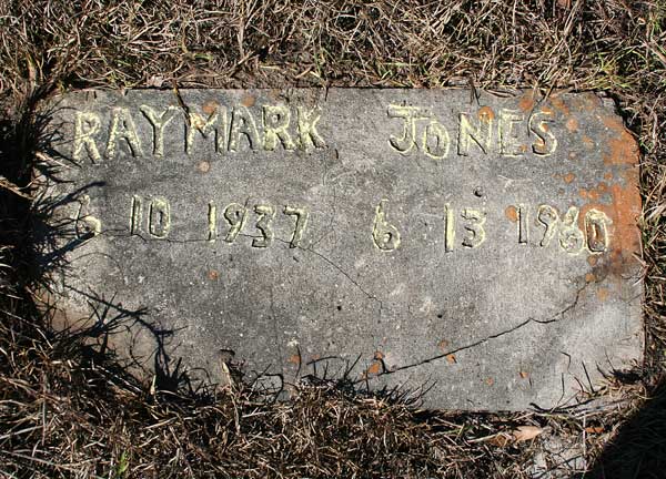 Raymark Jones Gravestone Photo