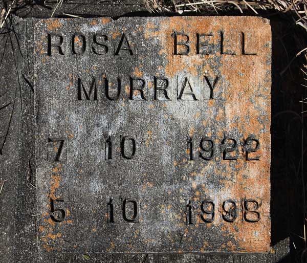 Rosa Bell Murray Gravestone Photo