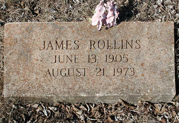 James Rollins Gravestone Photo