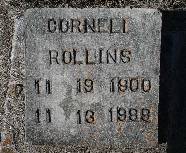 Cornell Rollins Gravestone Photo