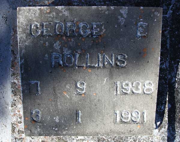 George E. Rollins Gravestone Photo