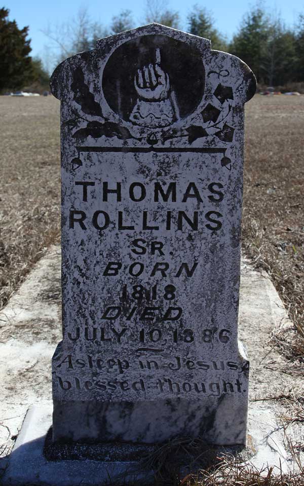Thomas Rollins Gravestone Photo